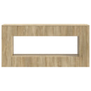 Konsolbord Stribet Sonoma eg 155 x 29 x 74 cm Konstrueret træ