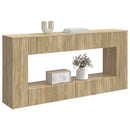 Konsolbord Stribet Sonoma eg 155 x 29 x 74 cm Konstrueret træ