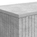 Konsolbord Stribet BetonGrå 155 x 29 x 74 cm Konstrueret træ