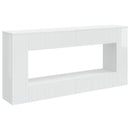 Konsolbord Højglans Hvid 155 x 29 x 74 cm Konstrueret træ