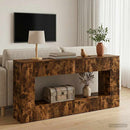 Konsolbord Stribet Røget Eg 155 x 29 x 74 cm Konstrueret træ