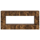Konsolbord Stribet Røget Eg 155 x 29 x 74 cm Konstrueret træ