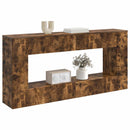 Konsolbord Stribet Røget Eg 155 x 29 x 74 cm Konstrueret træ