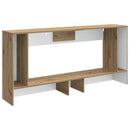 Konsolbord Stribet Artisan Eg 155 x 29 x 74 cm Konstrueret træ
