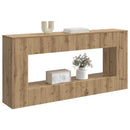 Konsolbord Artisan Eg 155 x 29 x 74 cm Konstrueret træ