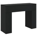 Sofabord Sort 102 x 35 x 75 cm Konstrueret træ
