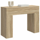Sofabord Sonoma-eg 102 x 35 x 75 cm Konstrueret træ
