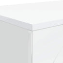 Sofabord Hvid højglans 102 x 35 x 75 cm Konstrueret træ
