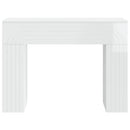 Sofabord Hvid højglans 102 x 35 x 75 cm Konstrueret træ