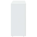 Sofabord Hvid højglans 102 x 35 x 75 cm Konstrueret træ