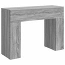 Sofabord Grå sonoma-eg 102 x 35 x 75 cm Konstrueret træ