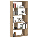 Bogskab Artisan Egetræ 80 x 24 x 159 cm Konstrueret træ