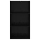 Bogreol Sort eg 60 x 30 x 114 cm Konstrueret træ