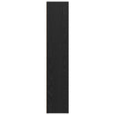 Selvstående boghylde Sort eg 60 x 30 x 151,5 cm Konstrueret træ