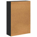 Bogreol Sort eg 80 x 30 x 114 cm Konstrueret træ