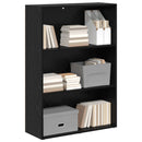 Bogreol Sort eg 80 x 30 x 114 cm Konstrueret træ