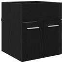 Vaskeskab Sort eg 41 x 38,5 x 46 cm Konstrueret træ