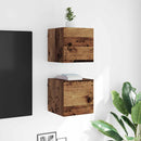 Vægmonteret TV Skab Vægmonteret Gammelt træ 30,5 x 30 x 30 cm
