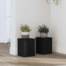 Planteholder 2 pcs Sort eg 15 x 15 x 20 cm Konstrueret træ