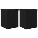 Planteholder 2 pcs Sort eg 15 x 15 x 20 cm Konstrueret træ