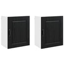 Panel til opvaskemaskine Kalmar 2 pcs Sort eg 50 x 31 x 60 cm