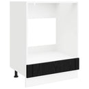 Ovnskab LUCCA Sort eg 60 x 46 x 81,5 cm Konstrueret træ