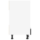 Ovnskab LUCCA Sort eg 60 x 46 x 81,5 cm Konstrueret træ