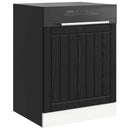 Panel til opvaskemaskine LUCCA Sort eg 60 x 1,5 x 57 cm