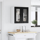 Væglågskab LUCCA Sort eg 60 x 31 x 60 cm Konstrueret træ
