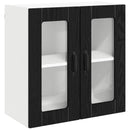 Væglågskab LUCCA Sort eg 60 x 31 x 60 cm Konstrueret træ