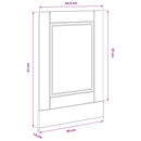 Panel til opvaskemaskine PORTO Sort eg 45 x 1,5 x 57 cm