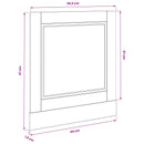 Panel til opvaskemaskine PORTO Sort eg 60 x 1,5 x 57 cm