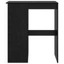 Barbord med hylde Sort eg 90 x 47,5 x 103,5 cm Konstrueret træ