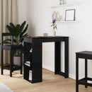 Barbord med hylde Sort eg 102 x 50 x 103,5 cm Konstrueret træ