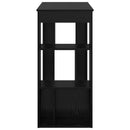 Barbord med hylde Sort eg 102 x 50 x 103,5 cm Konstrueret træ