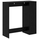 Barbord med hylde Sort eg 101 x 40 x 103,5 cm Konstrueret træ