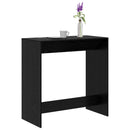 Barbord Sort eg 102 x 50 x 103,5 cm Konstrueret træ