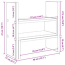 Monitor Skrivebordsstand Sort eg 40 x 17 x 41 cm