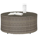 Udendørs kaffe bord Grå Ø 68 x 30 cm polyrattan