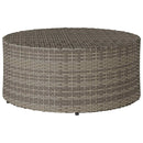 Udendørs kaffe bord Grå Ø 68 x 30 cm polyrattan