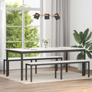 Spisebord Hvid 200 x 100 x 75 cm Massiv fyrretræ
