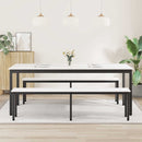 Spisebord Hvid 200 x 100 x 75 cm Massiv fyrretræ