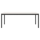 Spisebord Hvid 200 x 100 x 75 cm Massiv fyrretræ