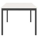 Spisebord Hvid 200 x 100 x 75 cm Massiv fyrretræ