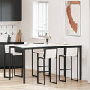Barbord Hvid 200 x 100 x 105 cm Massiv fyrretræ
