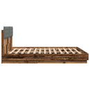 Sengestel med hovedgærde Gammelt træ 200 x 200 cm