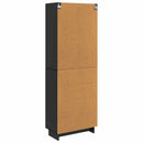 Skab Sæt 2 pcs Sort 66 x 34,5 x 95 cm Konstrueret træ