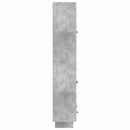 Skab Sæt 2 pcs Betongrå 66 x 34,5 x 95 cm Konstrueret træ