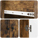 Skab Sæt 2 pcs Røget eg 66 x 34,5 x 95 cm Konstrueret træ