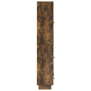 Skab Sæt 2 pcs Røget eg 66 x 34,5 x 95 cm Konstrueret træ
